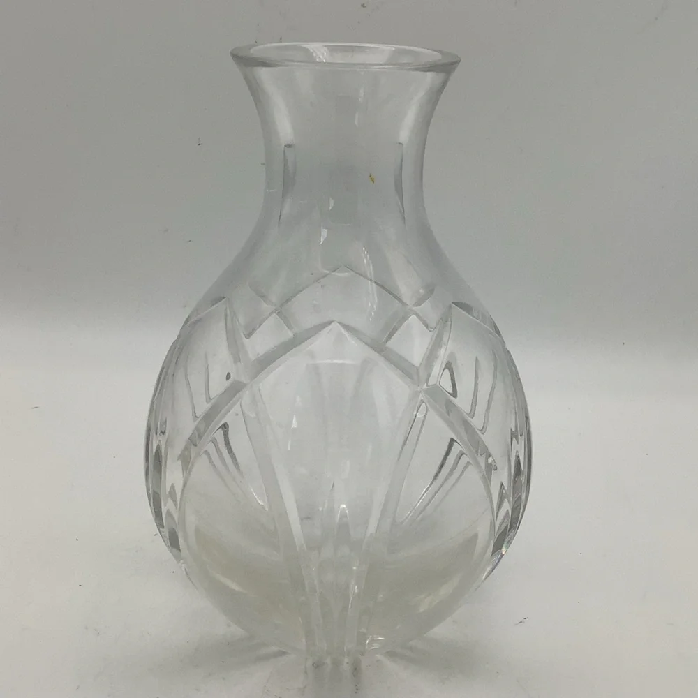 Clear Cut Crystal Vase